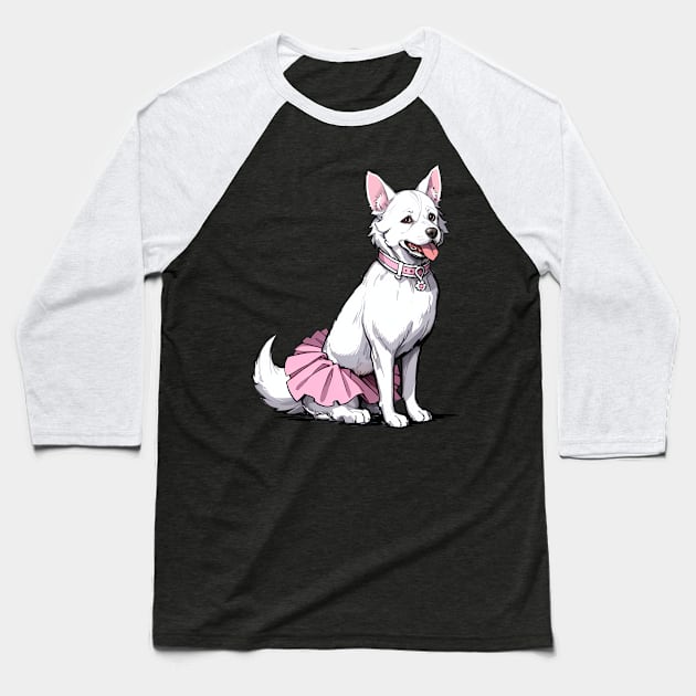 Ballerina Dog Baseball T-Shirt by SDAIUser